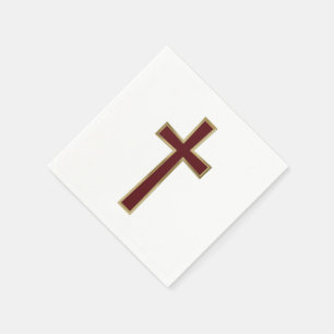 Christian cross napkins