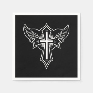 Christian cross napkins