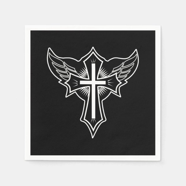 Christian cross napkins (Front)