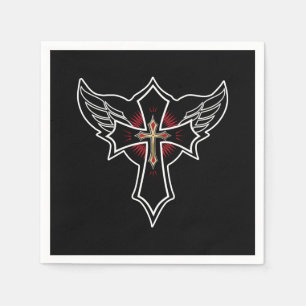 Christian cross napkins