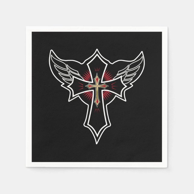 Christian cross napkins (Front)