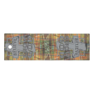 Christian Cross of Christ in Stone Gray T-Shirt Ruler