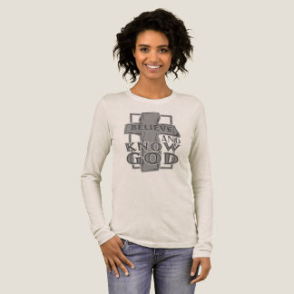Christian Cross of Christ in Stone Gray T-Shirt Tri-Blend Shirt