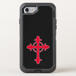 Christian cross OtterBox defender iPhone SE/8/7 case