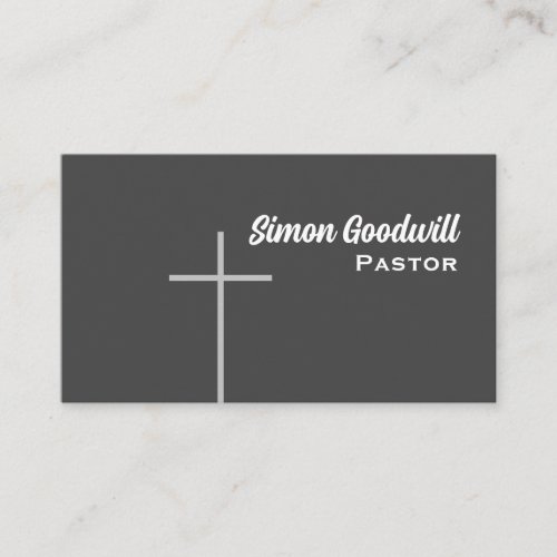 Christian Cross Pastor Business Cards