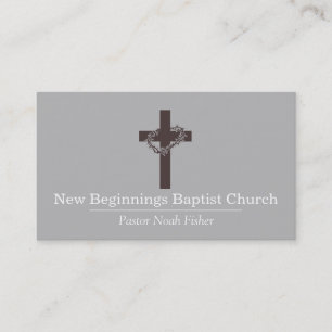 Christian Cross Pastor Christianity Card