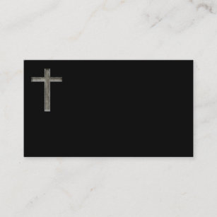Christian Cross Pastor Minisiter Business Cards