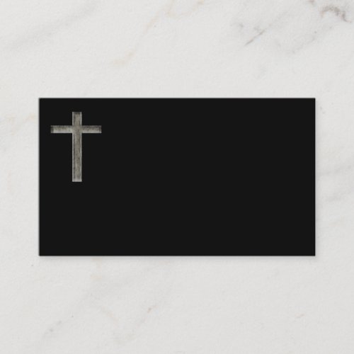 Christian Cross Pastor Minisiter Business Cards