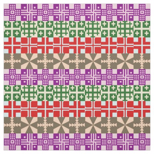 Christian Cross Pattern 1 Fabric