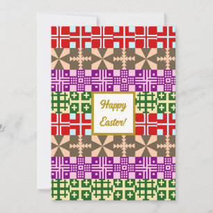 Christian Cross Pattern 1 Holiday Card