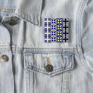 Christian Cross Pattern 2 Button