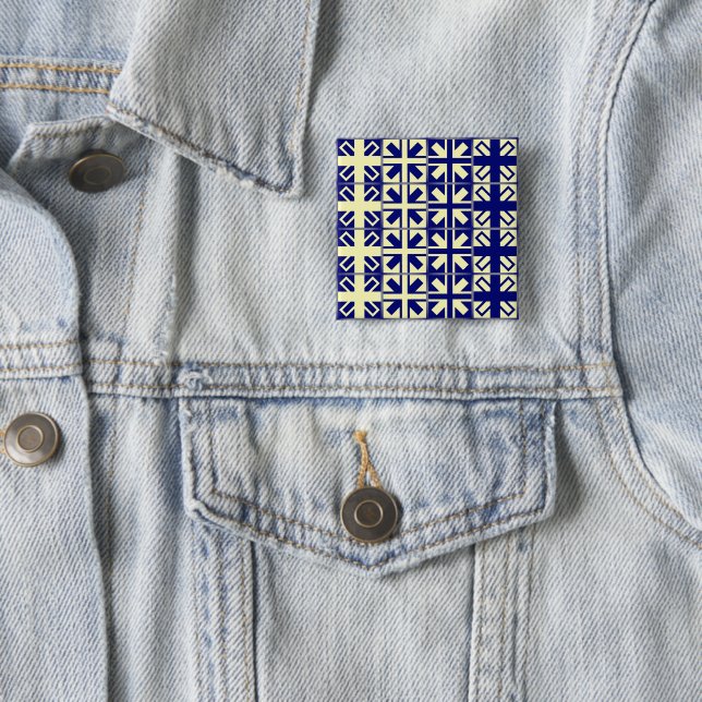 Christian Cross Pattern 2 Button (In Situ)