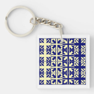 Christian Cross Pattern 2 Keychain