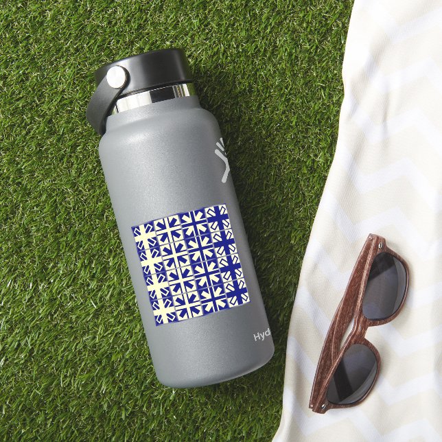 Christian Cross Pattern 2 Sticker (HydroFlask Insitu)