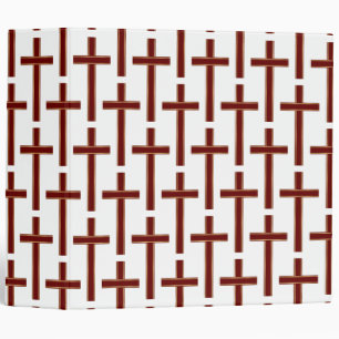 Christian cross pattern binder