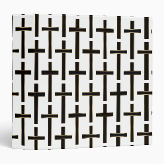 Christian cross pattern binder (Front/Spine)