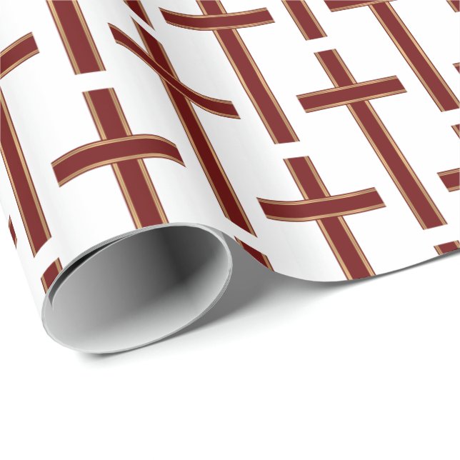 Christian cross pattern wrapping paper (Roll Corner)