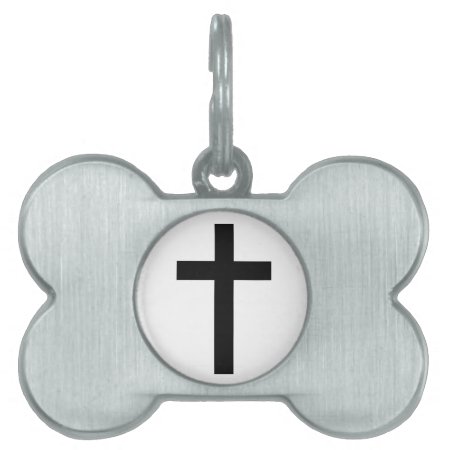 "christian Cross" Pet Tag