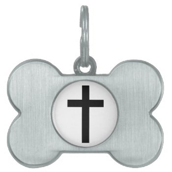 "christian Cross" Pet Tag by ChristianityDesigns at Zazzle