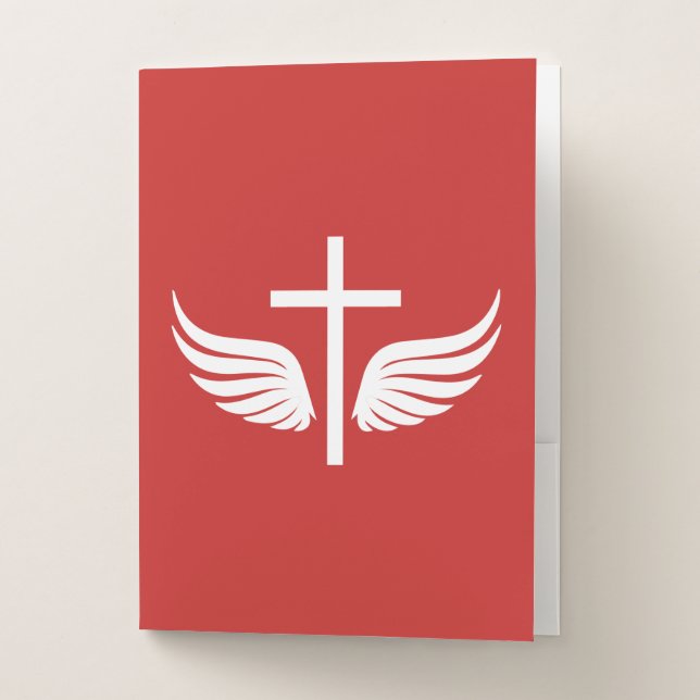 Christian cross pocket folder (Front)