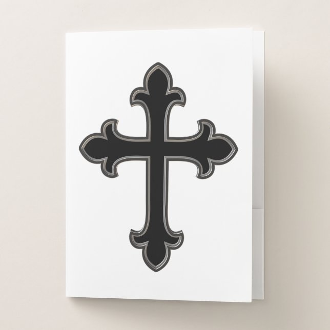 Christian cross pocket folder (Front)