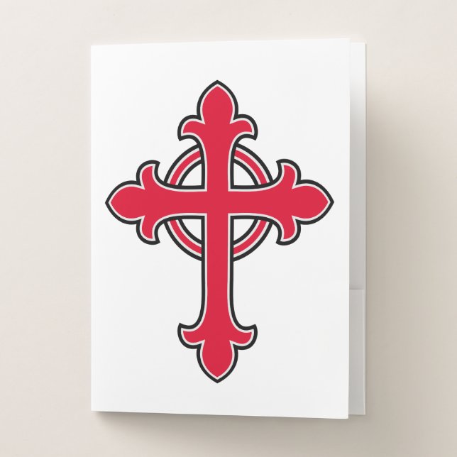 Christian cross pocket folder (Front)