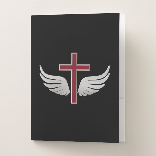 Christian cross pocket folder (Front)