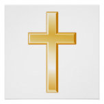 Christian Cross Poster at Zazzle