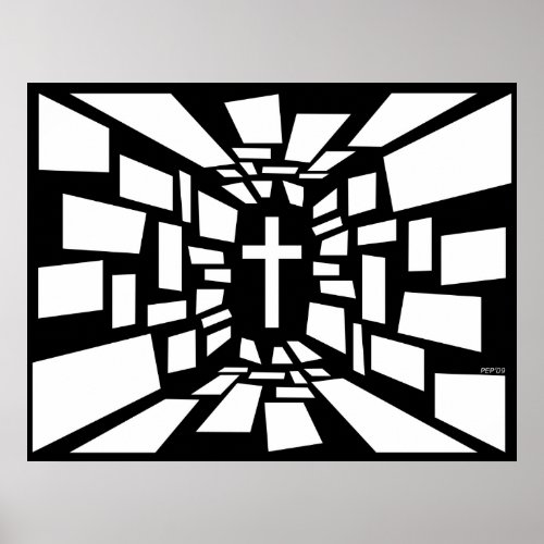 Christian Cross Poster