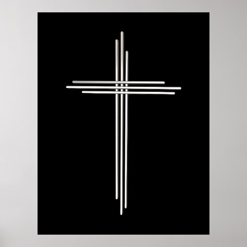 Christian cross poster