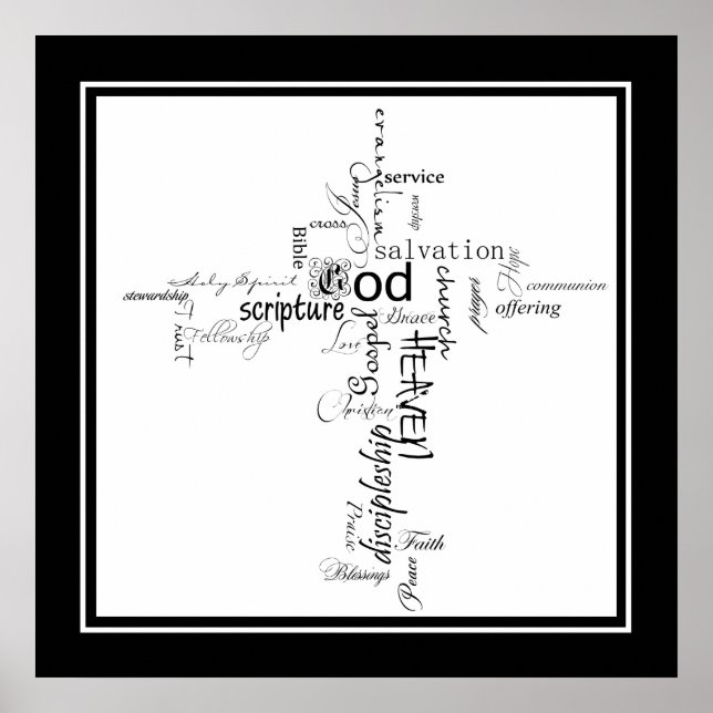 Christian cross poster (Front)