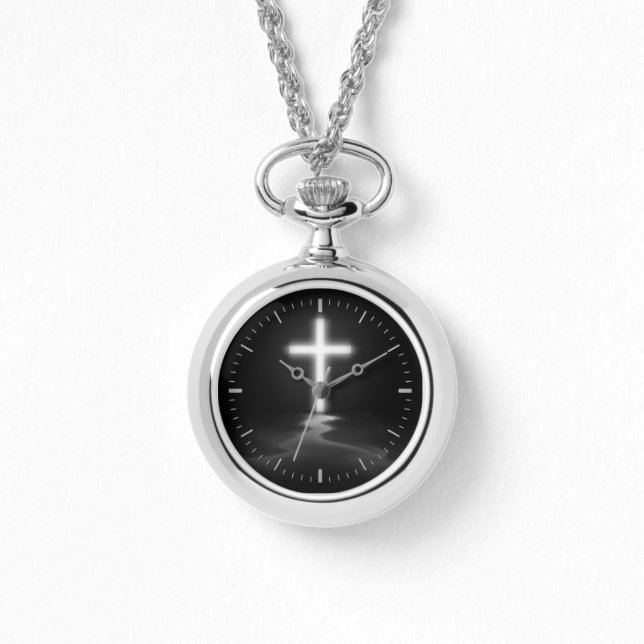 Christian Cross Reflection in the Mist Watch (Front)