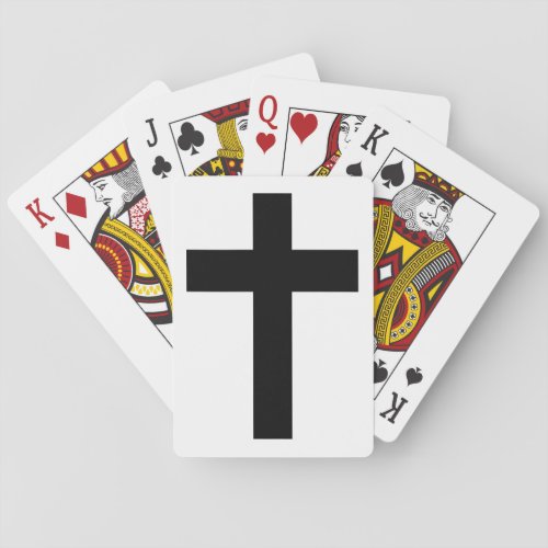 Christian Cross Religious Symbol Poker Cards