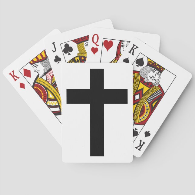 Christian Cross (Religious Symbol) Poker Cards (Back)