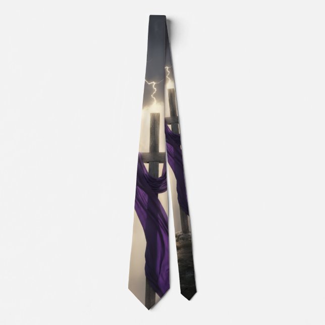 Christian Cross - Ressurection Necktie (Front)