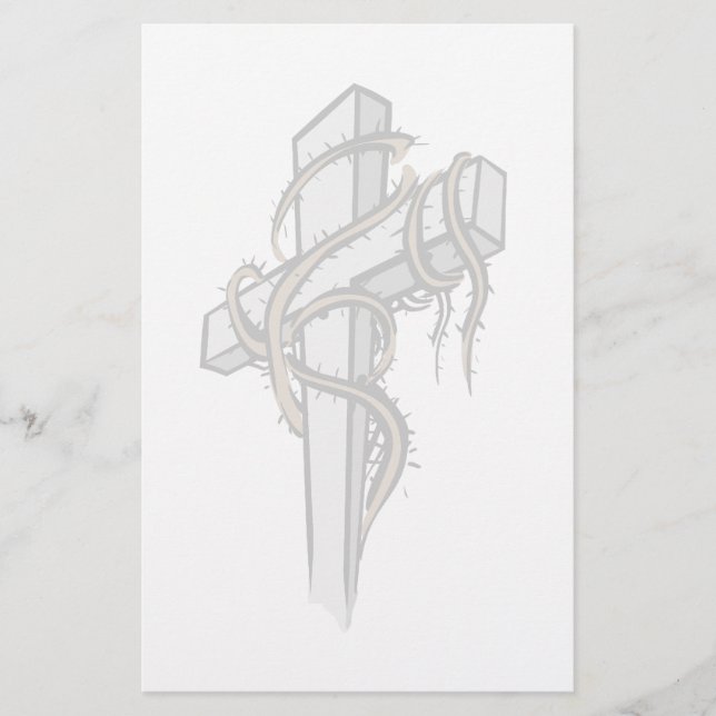Christian Cross Stationary Stationery (Front)