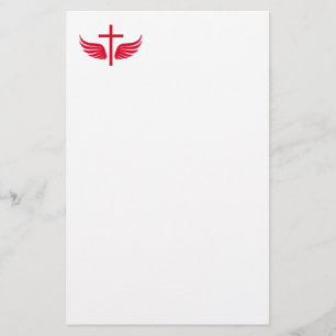 Christian cross stationery