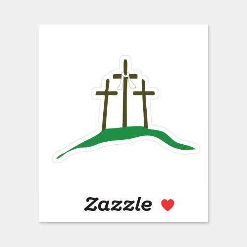 Christian  Cross  Sticker