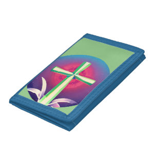 Christian Cross Tri-fold Wallet