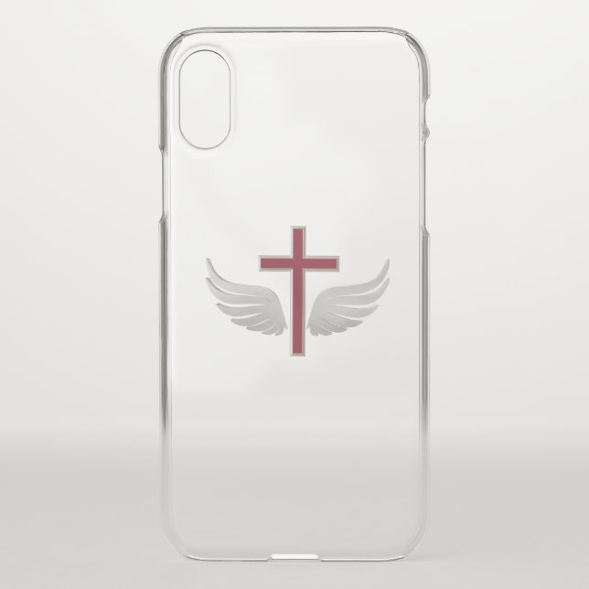 Christian cross uncommon iPhone case (Back)