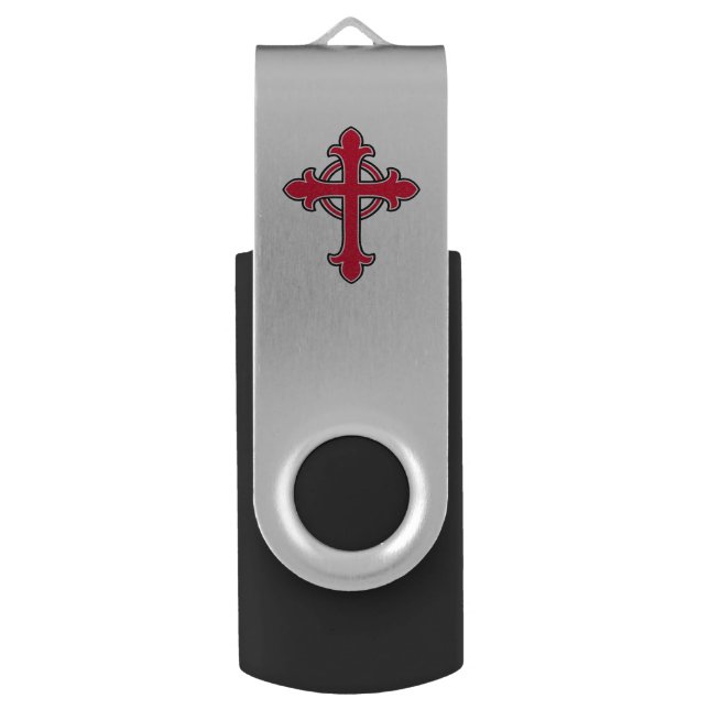 Christian cross USB flash drive (Back (Vertical))