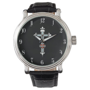 Christian cross watch