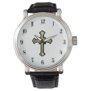 Christian cross watch