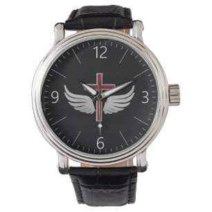 Christian cross watch