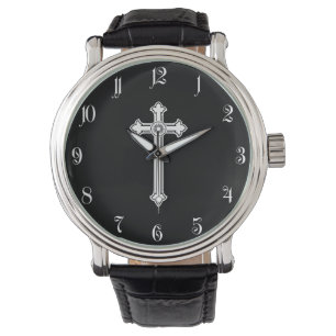 Christian cross watch
