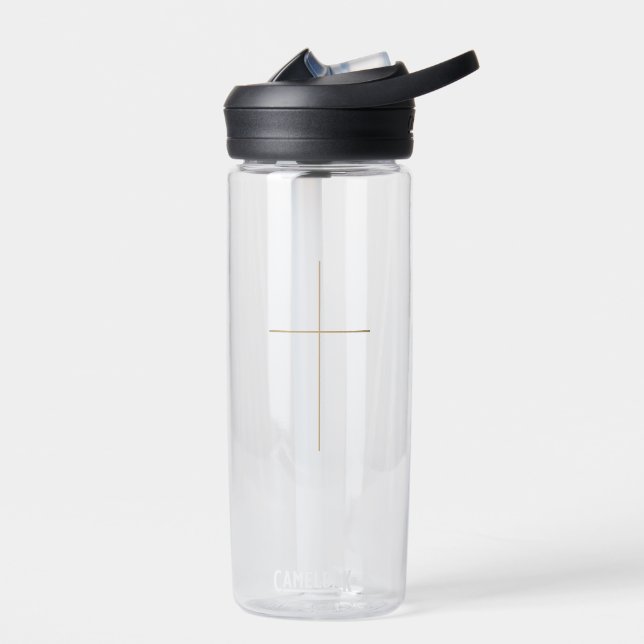 Christian cross water bottle (Left)