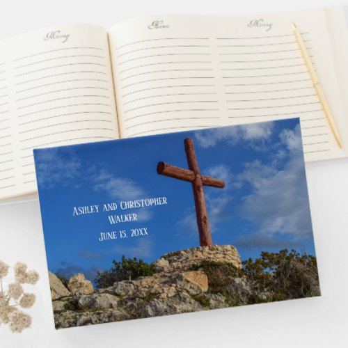 Christian Cross Wedding Guestbook