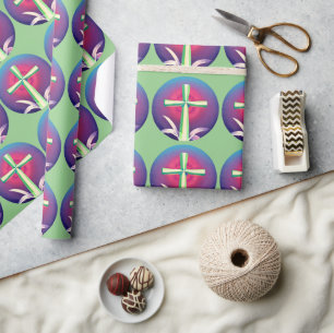 Christian Cross Wrapping Paper