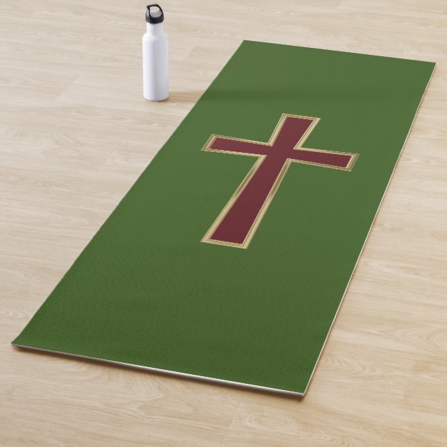 Christian cross yoga mat (In Situ)