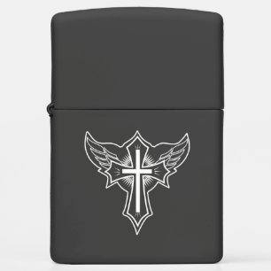 Christian cross zippo lighter